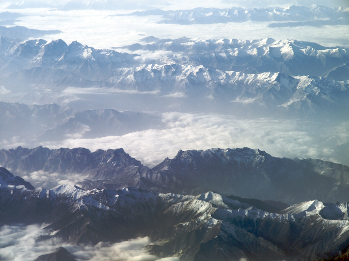 Over Western China